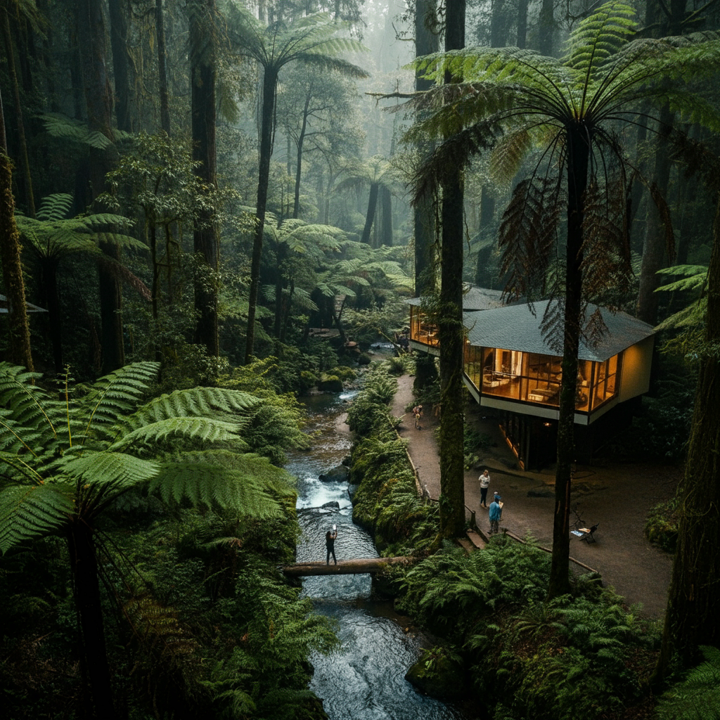 Tranquil scene of humankind with nature